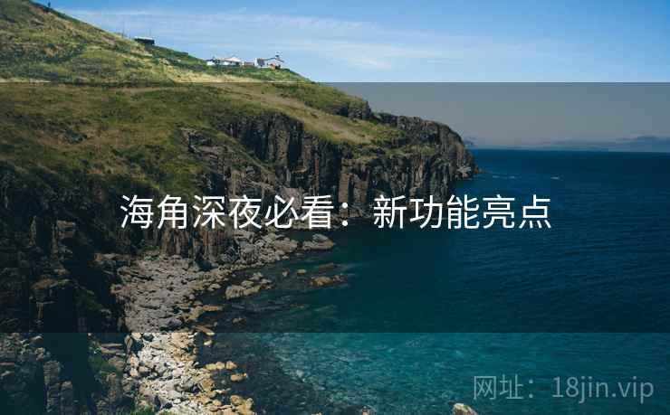 海角深夜必看：新功能亮点